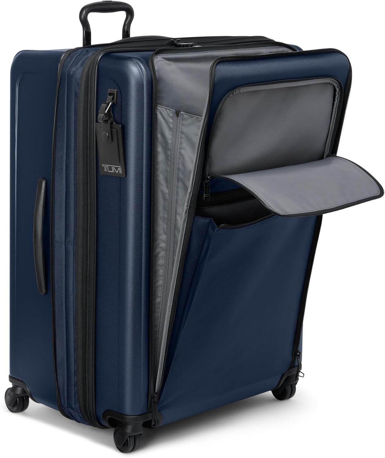 image:imageTUMI Alpha Extended Trip Expandable 4Wheeled Packing Case Hybrid Softside and Hardside Checked Bag NavyNAVY