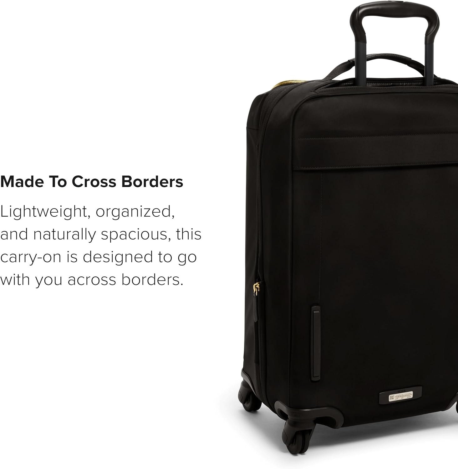 image:imageTUMI Voyageur Leger 4 Wheeled Luggage Womens Lightweight and Spacious Sleek Silhouette Durable Premium Suitcase 26quot Short Trip Expandable Packing Case Black with Gunmetal HardwareBLACKGOLD