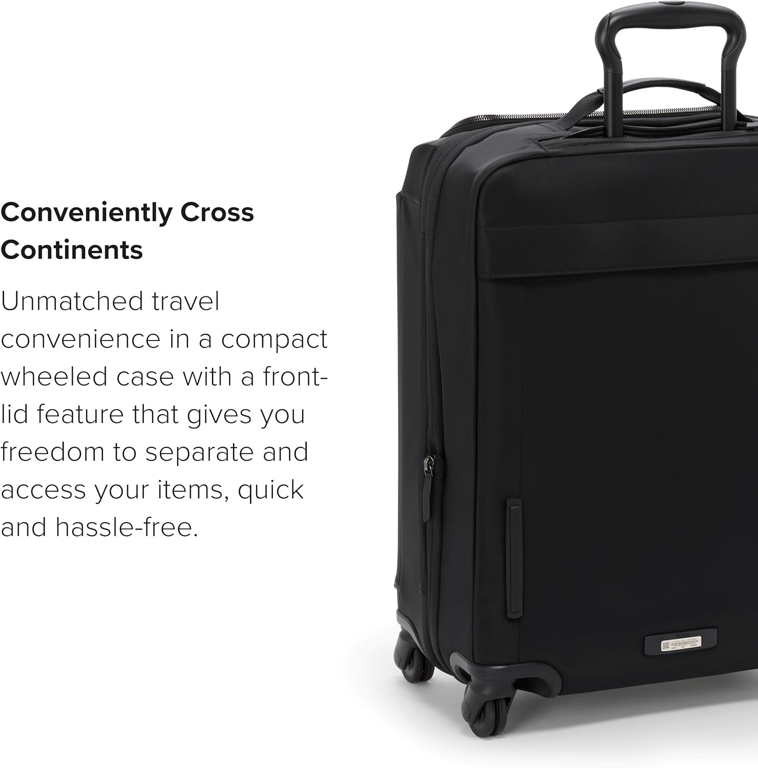 image:imageTUMI Voyageur Leger 4 Wheeled Luggage Womens Lightweight and Spacious Sleek Silhouette Durable Premium Suitcase 26quot Short Trip Expandable Packing Case Black with Gunmetal HardwareBLACKGUNMETAL