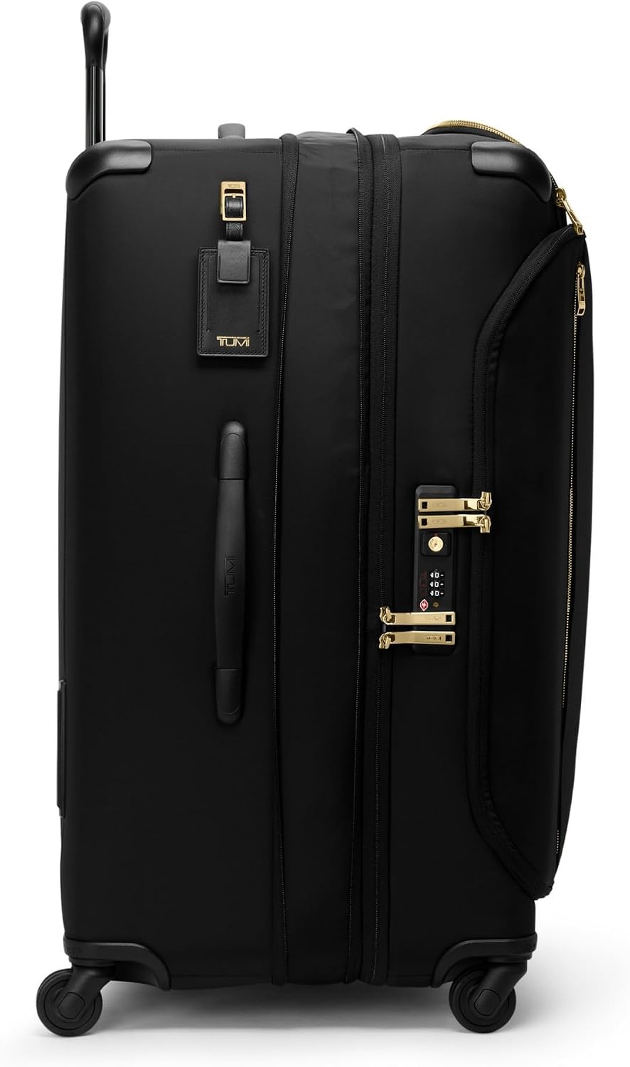 image:imageTUMI Voyageur Leger 4 Wheeled Luggage Womens Lightweight and Spacious Sleek Silhouette Durable Premium Suitcase 26quot Short Trip Expandable Packing Case Black with Gunmetal HardwareBLACKGOLD