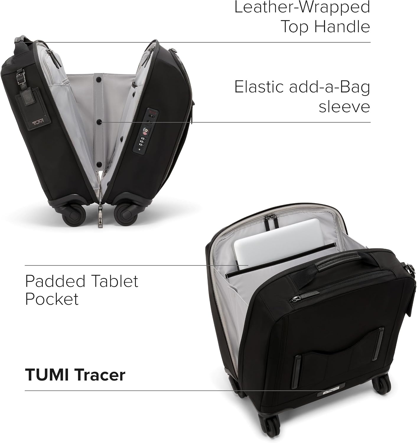 image:imageTUMI Voyageur Leger 4 Wheeled Luggage Womens Lightweight and Spacious Sleek Silhouette Durable Premium Suitcase 26quot Short Trip Expandable Packing Case Black with Gunmetal HardwareBLACKGUNMETAL
