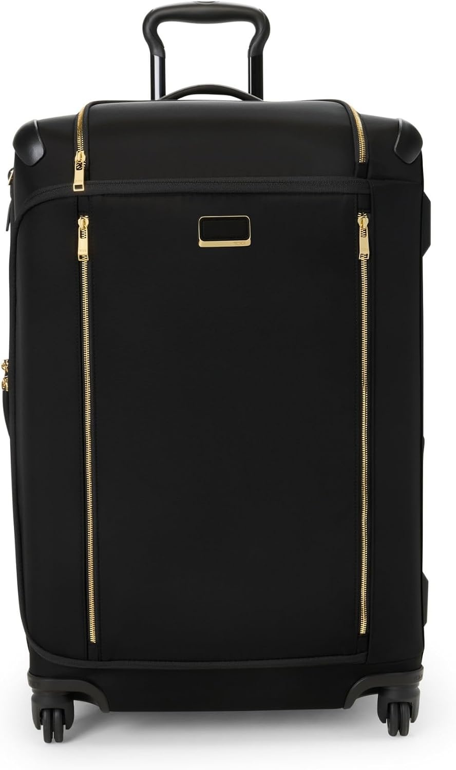 image:imageTUMI Voyageur Leger 4 Wheeled Luggage Womens Lightweight and Spacious Sleek Silhouette Durable Premium Suitcase 26quot Short Trip Expandable Packing Case Black with Gunmetal HardwareBLACKGOLD