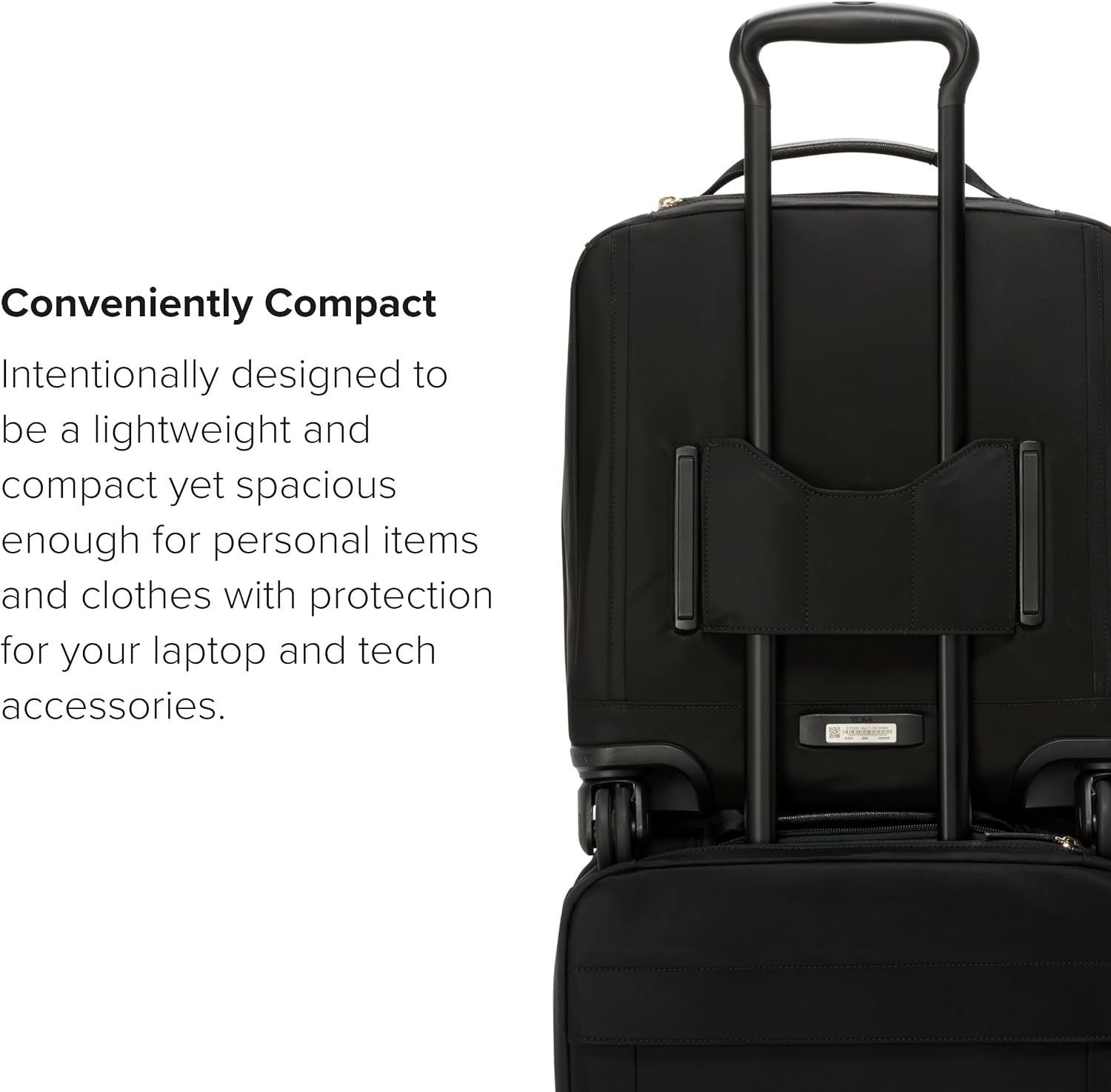 image:imageTUMI Voyageur Leger 4 Wheeled Luggage Womens Lightweight and Spacious Sleek Silhouette Durable Premium Suitcase 26quot Short Trip Expandable Packing Case Black with Gunmetal HardwareBLACKGOLD