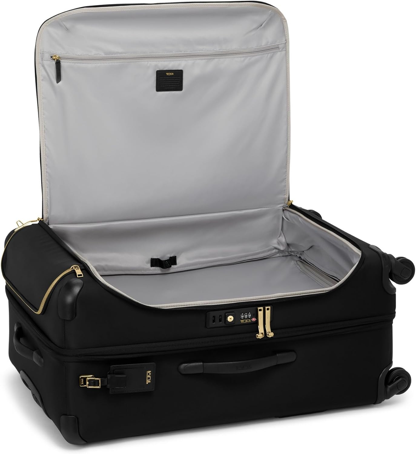 image:imageTUMI Voyageur Leger 4 Wheeled Luggage Womens Lightweight and Spacious Sleek Silhouette Durable Premium Suitcase 26quot Short Trip Expandable Packing Case Black with Gunmetal HardwareBLACKGOLD