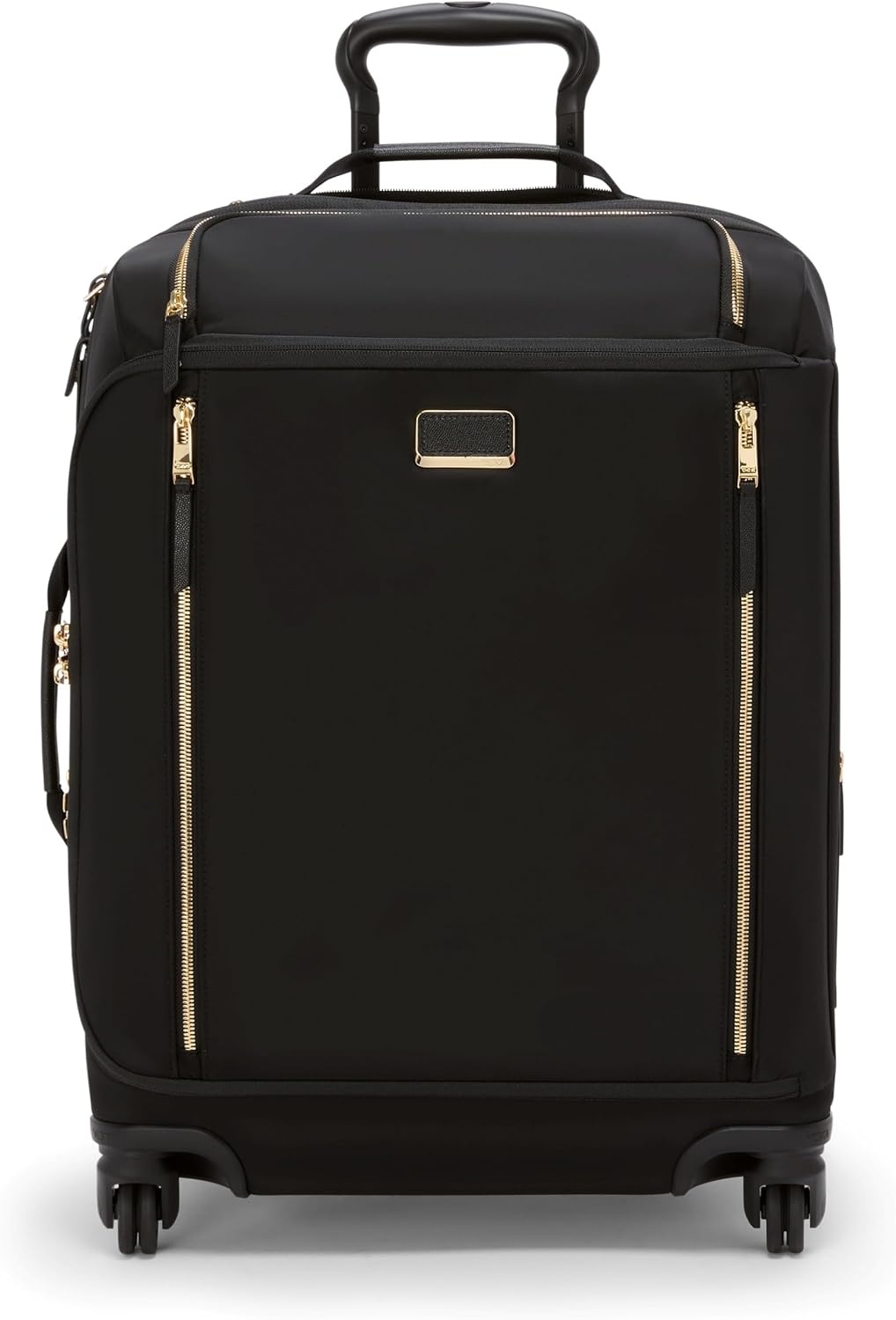 image:imageTUMI Voyageur Leger 4 Wheeled Luggage Womens Lightweight and Spacious Sleek Silhouette Durable Premium Suitcase 26quot Short Trip Expandable Packing Case Black with Gunmetal HardwareBLACKGOLD