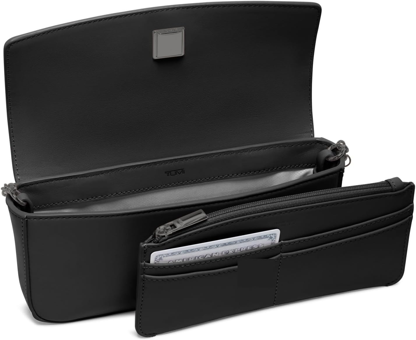 image:imageTUMI Womens Wallet on ChainBlackGunmetal