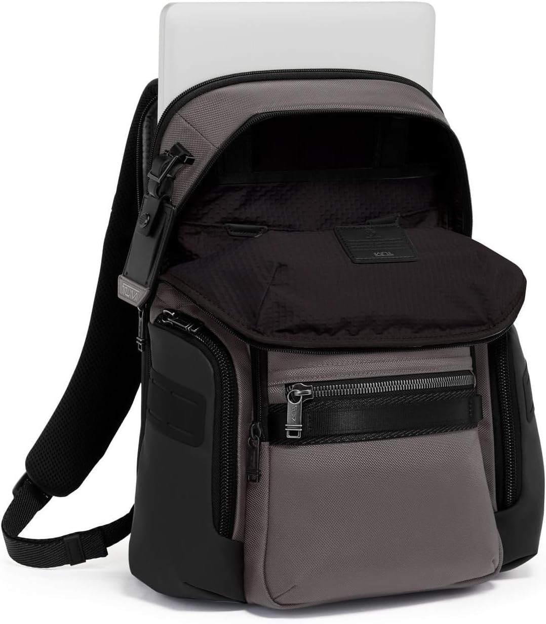 image:imageTumi Mens Navigation Backpack Navy Coated Canvas One SizeCharcoal