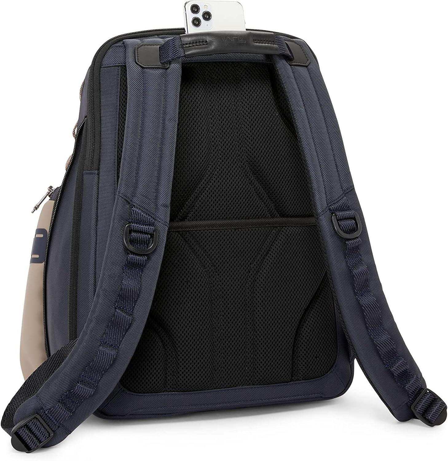 image:imageTumi Mens Navigation Backpack Navy Coated Canvas One SizeMidnight NavyKhaki
