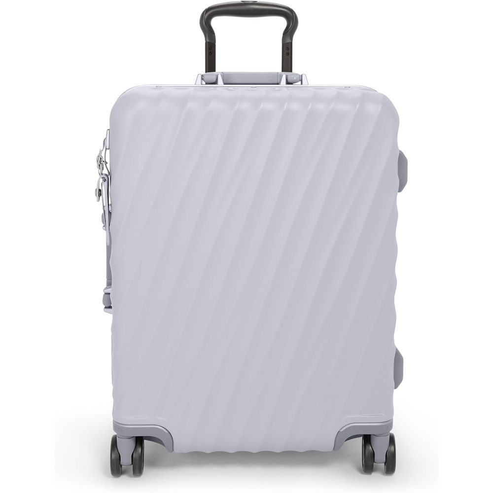 image:imageTUMI  19 Degree Frame 4 Wheel Luggage  Lightweight and Highly Durable Modern Design DoubleLock Closure Hard Shell Mens and Womens Suitcase  26quot Short Trip Packing Case Navy TexturePearl Grey Texture