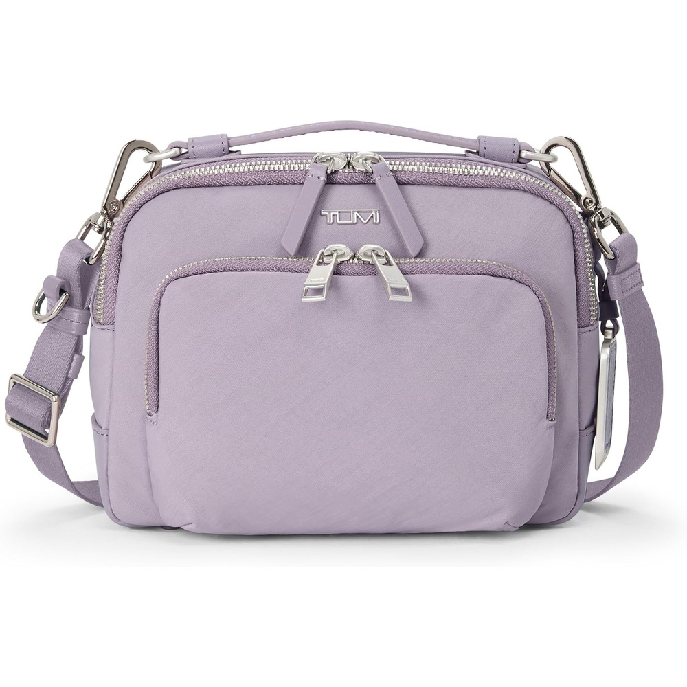 image:imageTUMI  Voyageur Teghan Crossbody  Womens Compact Everyday Purse with Leather TrimLavender
