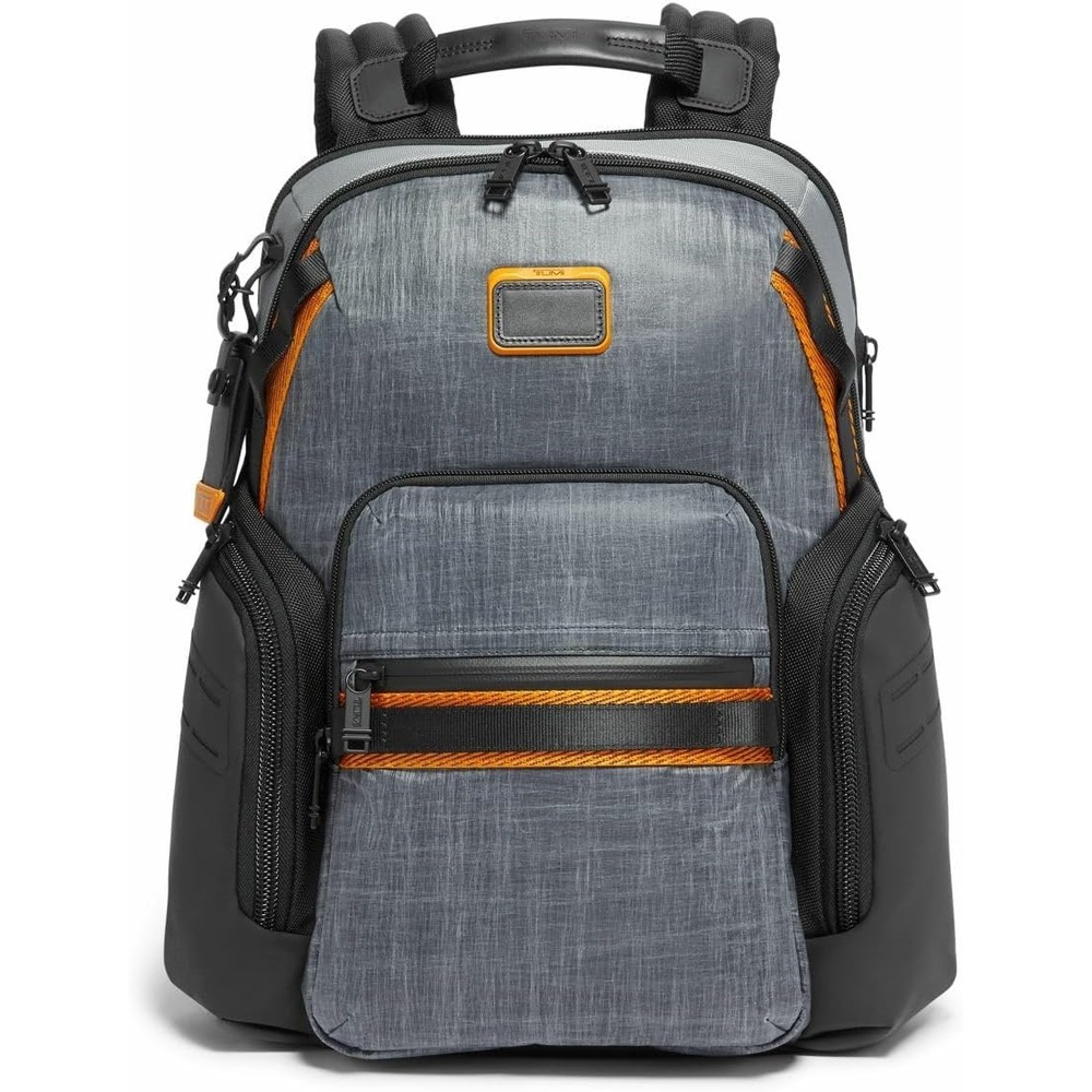 image:imageTumi Mens Navigation Backpack Navy Coated Canvas One SizeSteel
