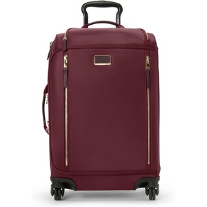 TUMI – Voyageur Leger 4 Wheeled Luggage – Women’s Lightweight and Spacious, Sleek Silhouette, Durable Premium Suitcase – 26″ Short Trip Expandable Packing Case, Black with Gunmetal Hardware(Wine)
