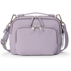 TUMI – Voyageur Teghan Crossbody – Women’s Compact Everyday Purse with Leather Trim(Lavender)