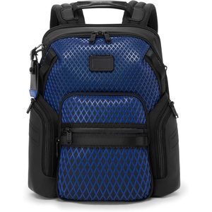 Tumi Mens Navigation Backpack Navy Coated Canvas One Size(Electric Blue)