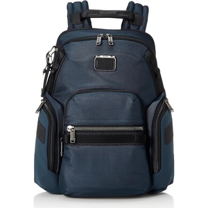 Tumi Mens Navigation Backpack Navy Coated Canvas One Size(Navy)