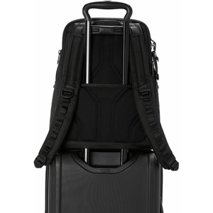 Tumi Mens Navigation Backpack Navy Coated Canvas One Size(Red/Lime Chameleon)