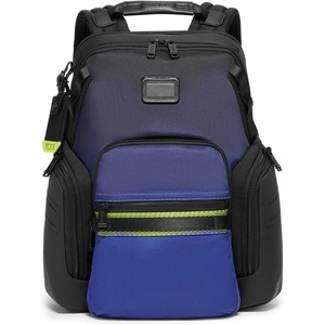 Tumi Mens Navigation Backpack Navy Coated Canvas One Size(Royal Blue Ombre)
