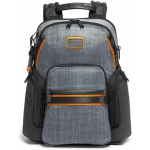 Tumi Mens Navigation Backpack Navy Coated Canvas One Size(Steel)